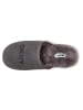 DKNY Leder-Hausschuhe in Grau