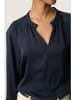 Soaked in Luxury Blouse donkerblauw