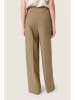 Soaked in Luxury Spodnie w kolorze szarobrązowym