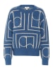 Soaked in Luxury Pullover in Blau