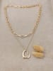 atelier MIU Vergulde ketting met hanger - (L)45 cm