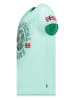 Geographical Norway Koszulka "Jodept" w kolorze turkusowym
