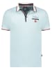 Geographical Norway Koszulka polo "Kblended" w kolorze błękitnym