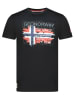 Geographical Norway Shirt "Jrusty" in Schwarz