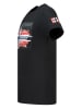 Geographical Norway Shirt "Jrusty" in Schwarz