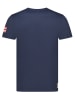 Geographical Norway Koszulka "Jrusty" w kolorze granatowym