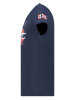 Geographical Norway Koszulka "Jrusty" w kolorze granatowym