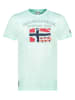 Geographical Norway Koszulka "Jotz" w kolorze turkusowym