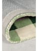 Flair Rugs Woll-Teppich "Lois Scallop" in Grün/ Lila