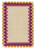 Flair Rugs Wollen tapijt "Lois Scallop" crème/roze