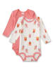 Sanetta 2er-Set: Bodys in Rosa/ Weiß