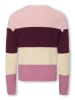 KIDS ONLY Sweter "Sandy" w kolorze fioletowo-jasnoróżowo-kremowym