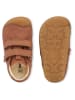 Bundgaard Skórzane buty "Petit Strap" w kolorze pomarańczowym do nauki chodzenia