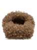 Crocs Pantoletten "Classic Doodle Fur Slide" in Hellbraun