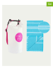 Towel to Go 2tlg. Set: Hamamtuch & Tasche in Hellblau/ Weiß/ Pink