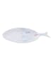 Amadeus Servierplatte ''Isao'' in Weiß/ Hellblau - (L)30 x (B)23 cm