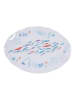 Amadeus Serveerbord ''Isao'' wit/lichtblauw - (L)40 x (B)30 cm
