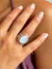 Les Petites Précieuses Vergulde ring met edelsteen