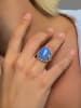 Les Petites Précieuses Silber-Ring mit Edelsteinen