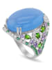Les Petites Précieuses Silber-Ring mit Edelsteinen