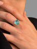 Les Petites Précieuses Vergold. Ring mit Edelstein