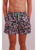 Joop! Bodywear Badeshorts in Dunkelblau/ Rosa