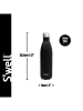 S'well Isolierflasche "Onyx" in Schwarz - 750 ml