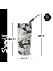 S'well Roestvrijstalen isoleerbeker "Charcoal Bloom" zwart/wit - 700 ml