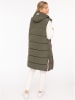 Zwillingsherz Doorgestikte bodywarmer "Smile" kaki