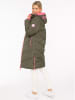 Zwillingsherz Steppmantel "Happy Vibes" in Khaki