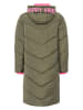 Zwillingsherz Steppmantel "Happy Vibes" in Khaki