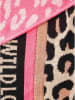 Zwillingsherz Dreieckstuch in Rosa/ Beige/ Schwarz - (L)200 x (B)100 cm
