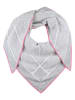 Zwillingsherz Driehoekige sjaal grijs - (L)200 x (B)100 cm