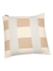 David Fussenegger Kissenhülle "Nova - Blockkaro" in Creme/ Beige