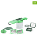 Nicer Dicer 12tlg. Set: Schneider "Nicer Dicer Quick Professional" in Grün