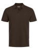 Jack & Jones Koszulki polo (2 szt.) "Jjebasic" w kolorze brązowo-niebieskim