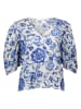 SisterS point Bluse in Creme/ Blau