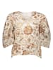 SisterS point Bluse in Creme/ Hellbraun