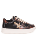 Twinset Sneakers zwart/lichtbruin/goudkleurig