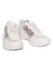 Twinset Sneakers in Weiß/ Silber