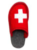 kitz-pichler Wollen pantoffels "Hubi-EPA CH" rood