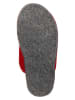kitz-pichler Wollen pantoffels "Hubi-EPA CH" rood
