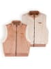 NONO Omkeerbare bodywarmer "Kenna" lichroze/crème