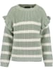 Blue Seven Sweter w kolorze zielono-kremowym