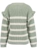 Blue Seven Sweter w kolorze zielono-kremowym
