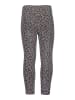 Blue Seven Legginsy w kolorze antracytowym ze wzorem