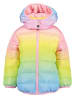 Blue Seven Steppjacke in Hellblau/ Gelb/ Rosa