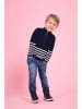 Blue Seven Pullover in Dunkelblau/ Weiß