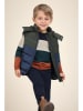 Blue Seven Doorgestikte bodywarmer donkerblauw/kaki