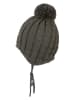 Sterntaler Bommelstrickmütze in Khaki